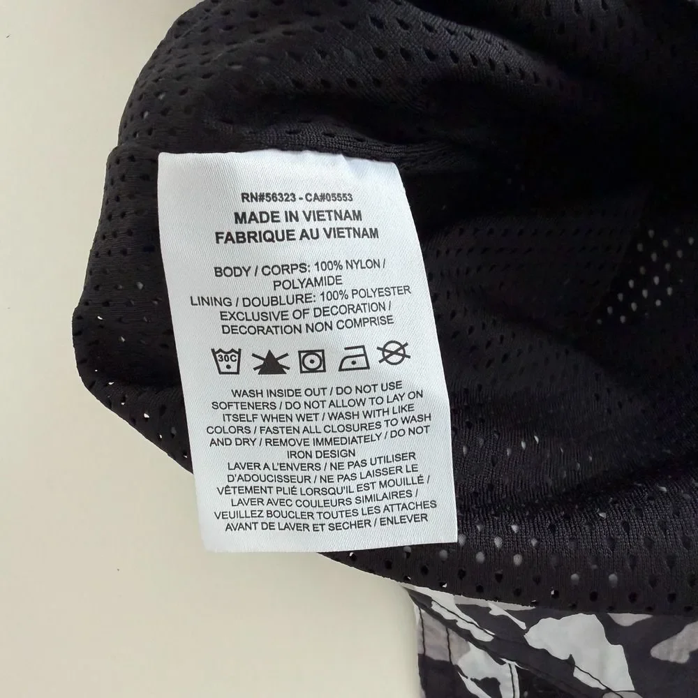 Nike ACG‎ Woven Overalls Mens Large Black White Gray Camo Print AOP CI0417-010